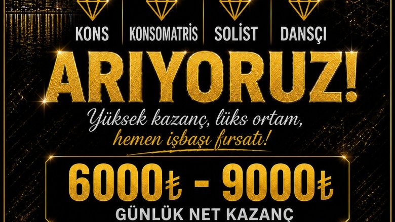 Kınık Kons iş ilanları 6.000 9.000 TL Net Kazanç