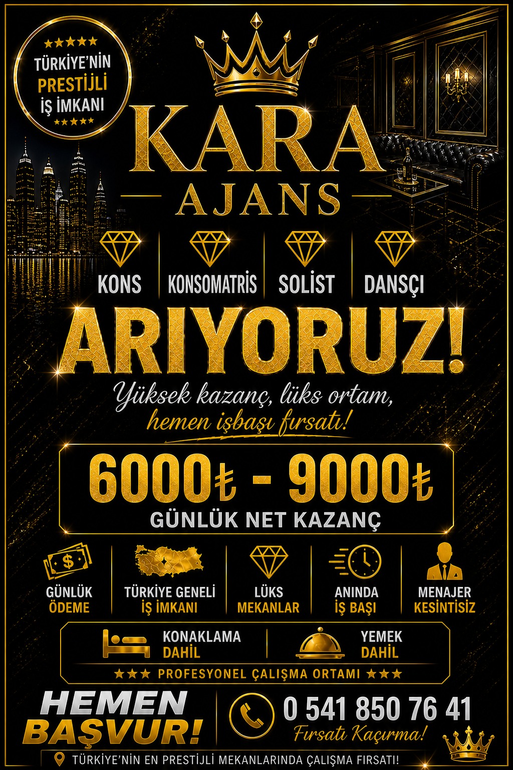 Kınık Kons iş ilanları 6.000 9.000 TL Net Kazanç